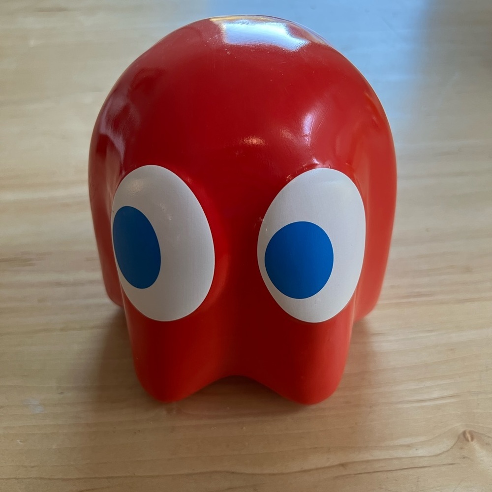 Red Ghost PAC-MAN Coin Bank